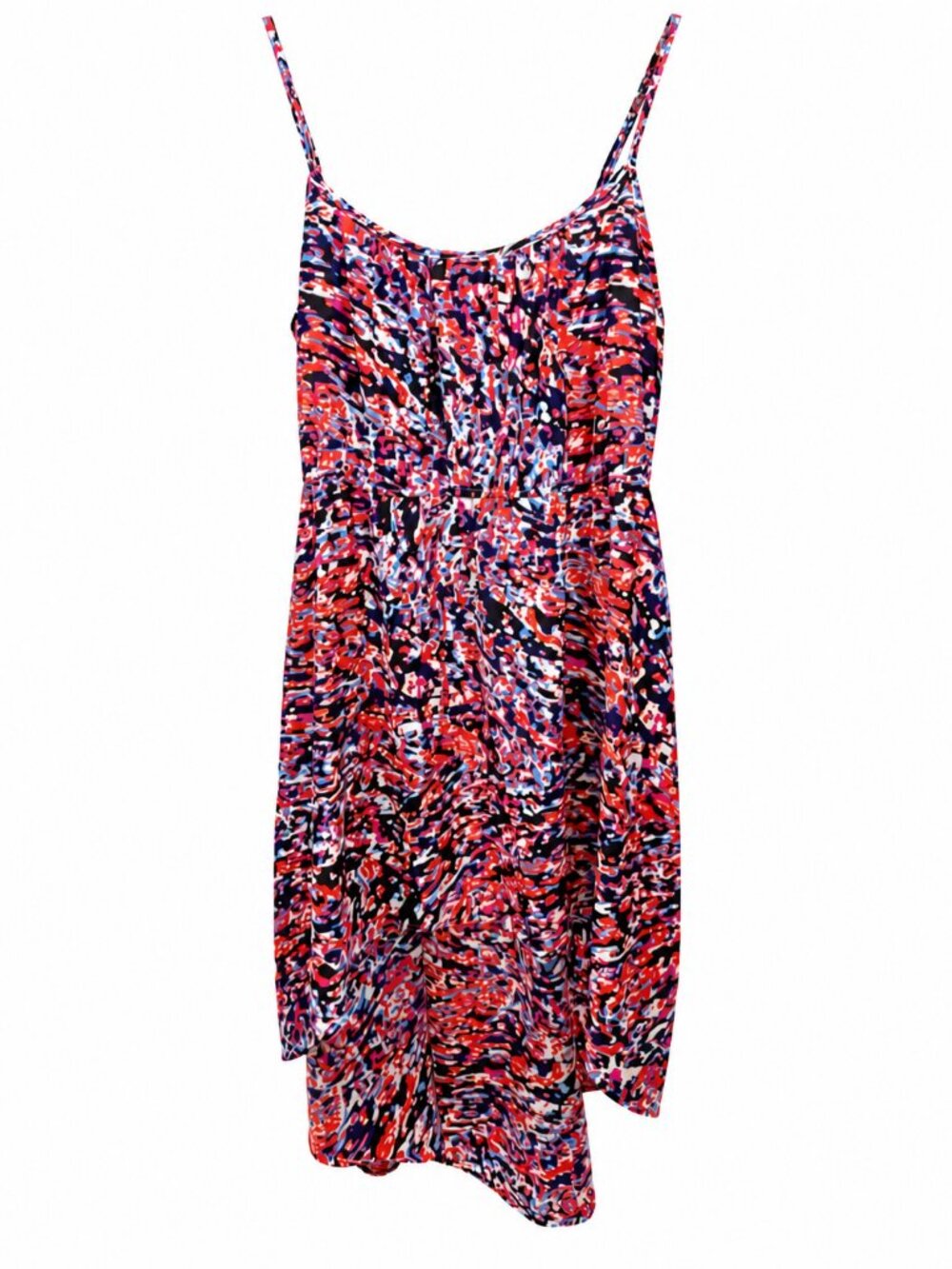 Cotton On - Abstract Print Spaghetti Strap High-Low Dress - M